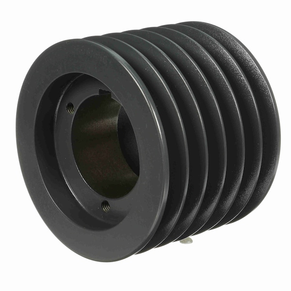 6 Groove Cast Iron Bushed Bore Multiple Sheave, 6B5V58